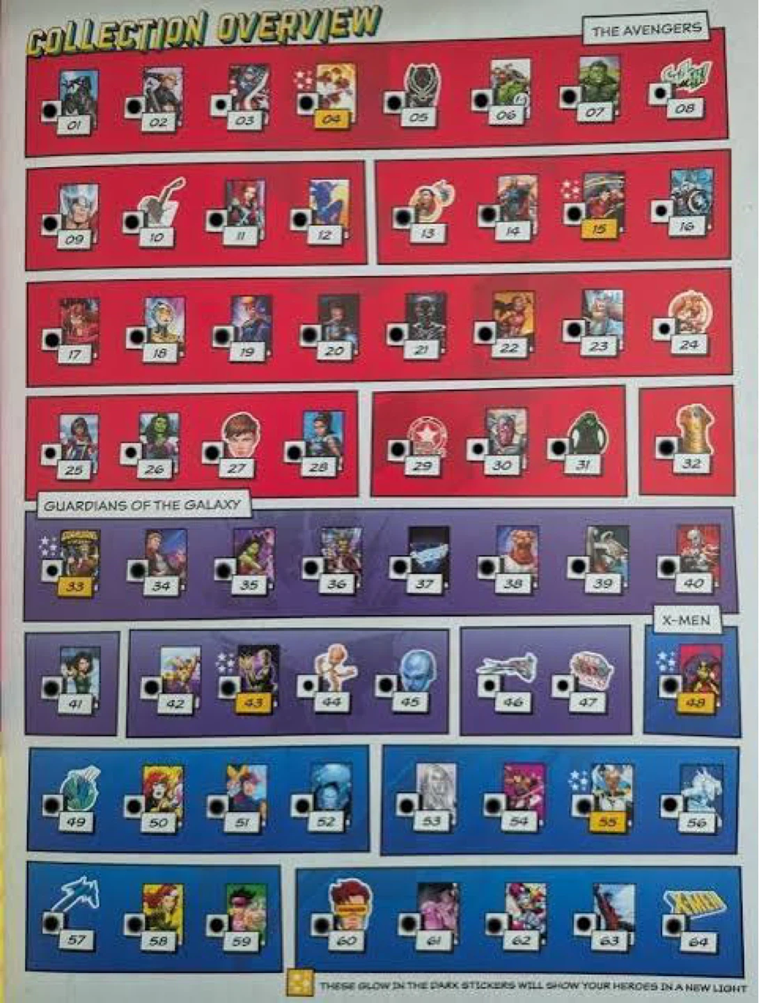 Marvel “Be a Hero” Complete Set