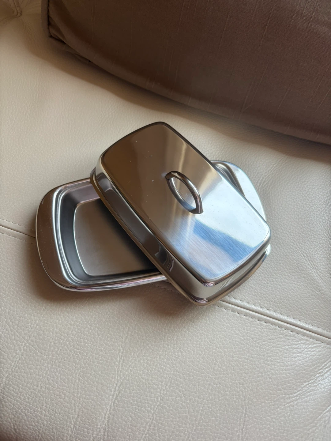 Stainless Steel Butter Dish with Lid
