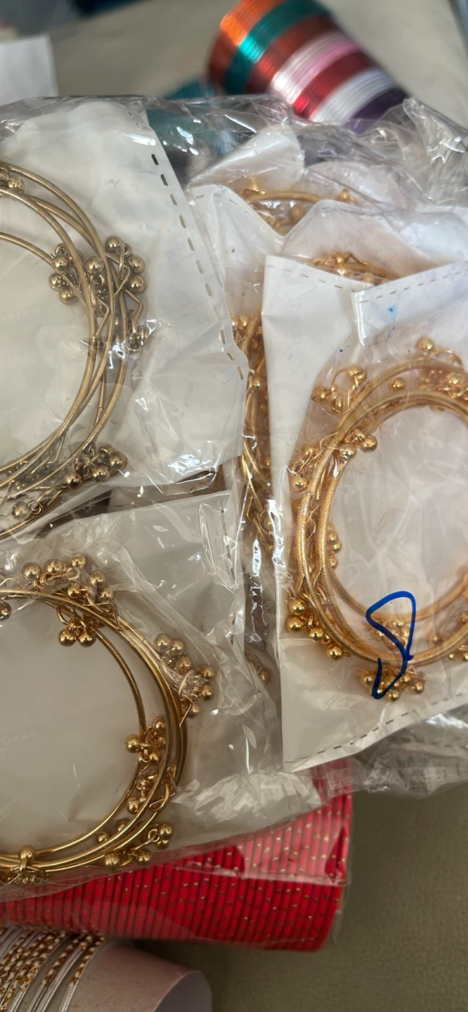 Assorted Bangles - Gold, Silver, Red, Purple