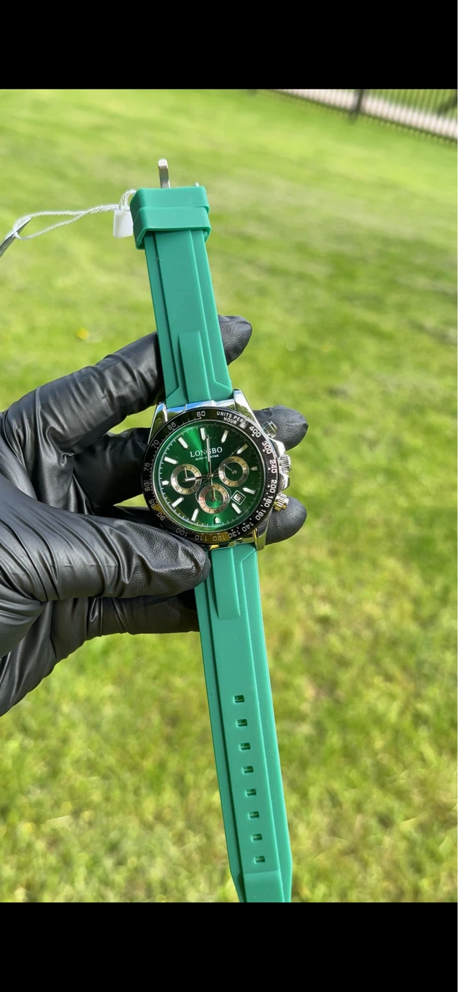 Longbo Green Dial Chronograph Watch - photo 2