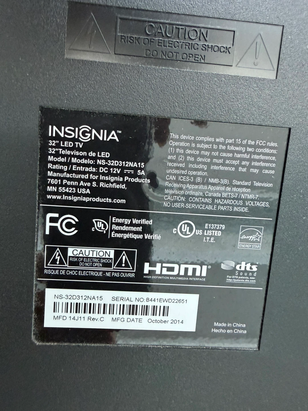 Insignia 32" LED TV - photo 5