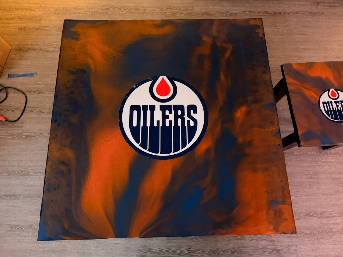 Edmonton Oilers Epoxy Coffee Table Set - photo 4