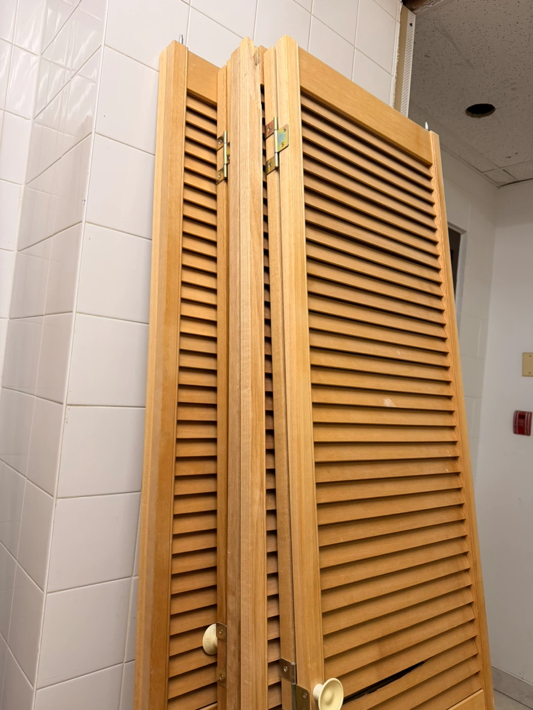 Wooden Louvered Doors - 6 total