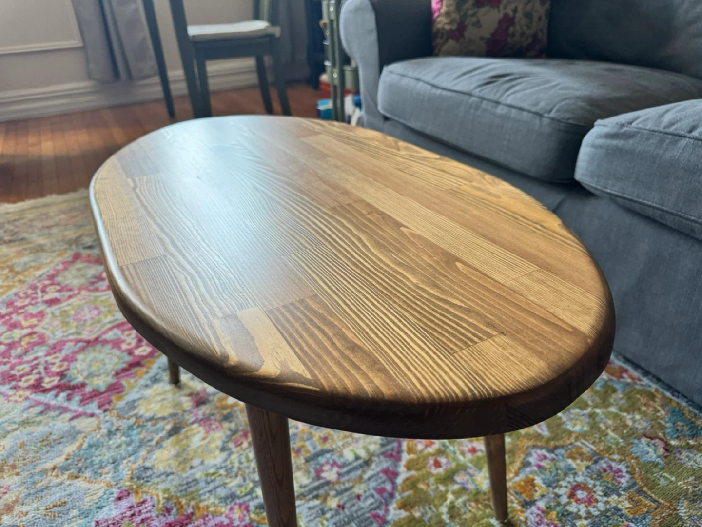 Mid-Century Modern Style Oval Coffee Table - photo 3