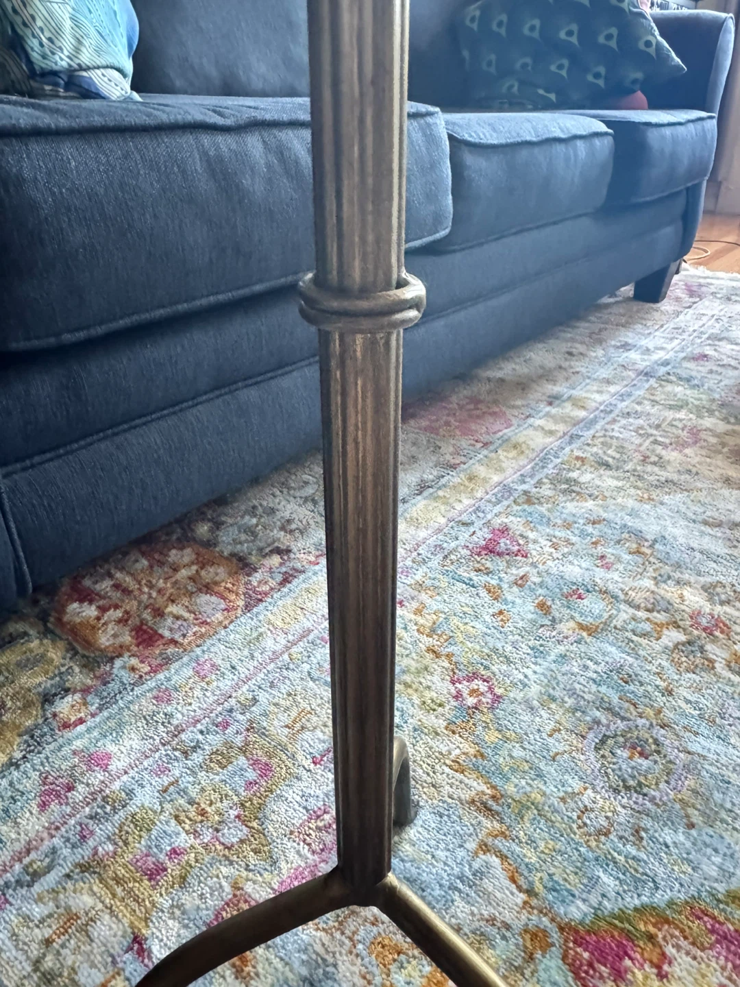 Metal Martini Cocktail Table, Antique Brass - photo 4