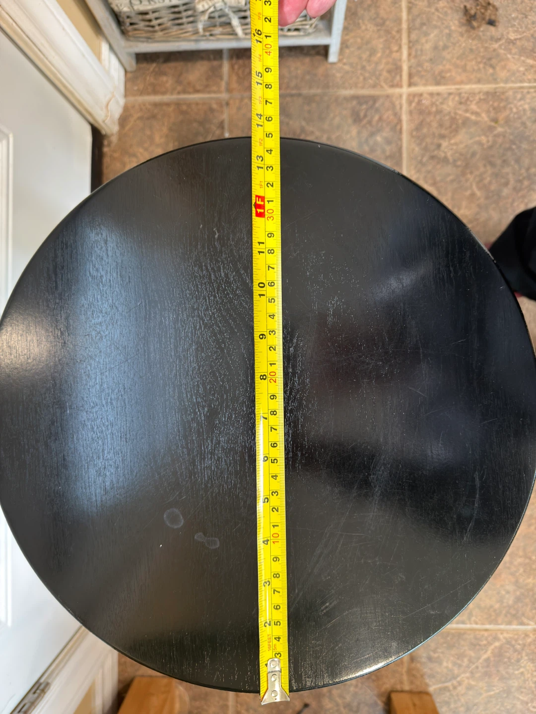 Black Round Pedestal Plant Stand - photo 4