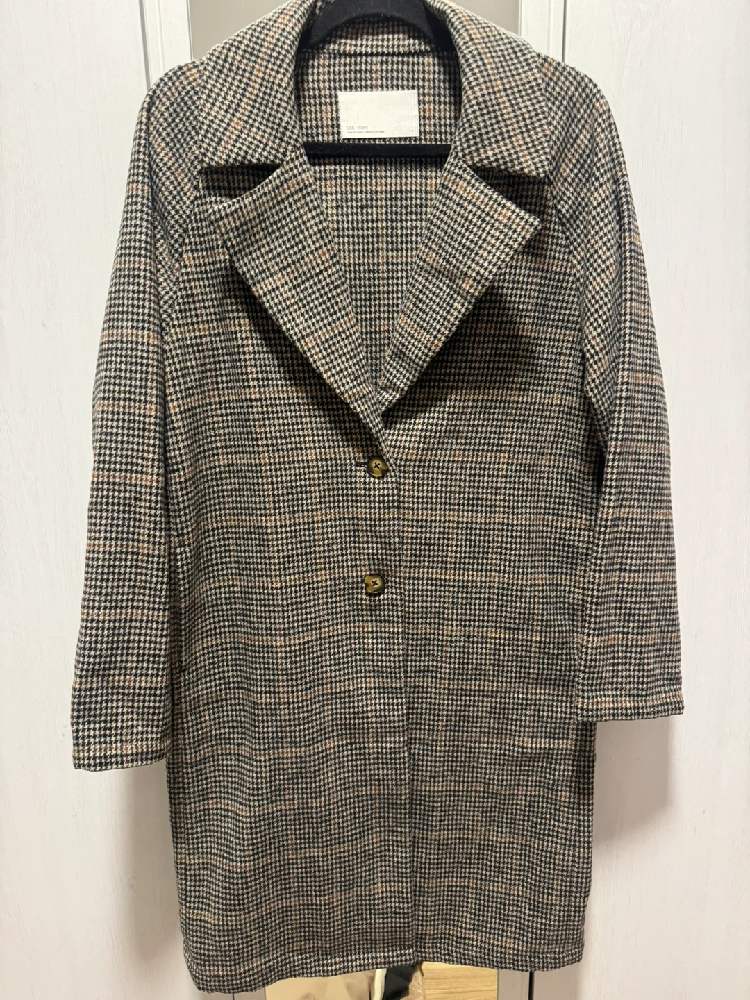 Oak + Fort Houndstooth Print Coat - photo 2