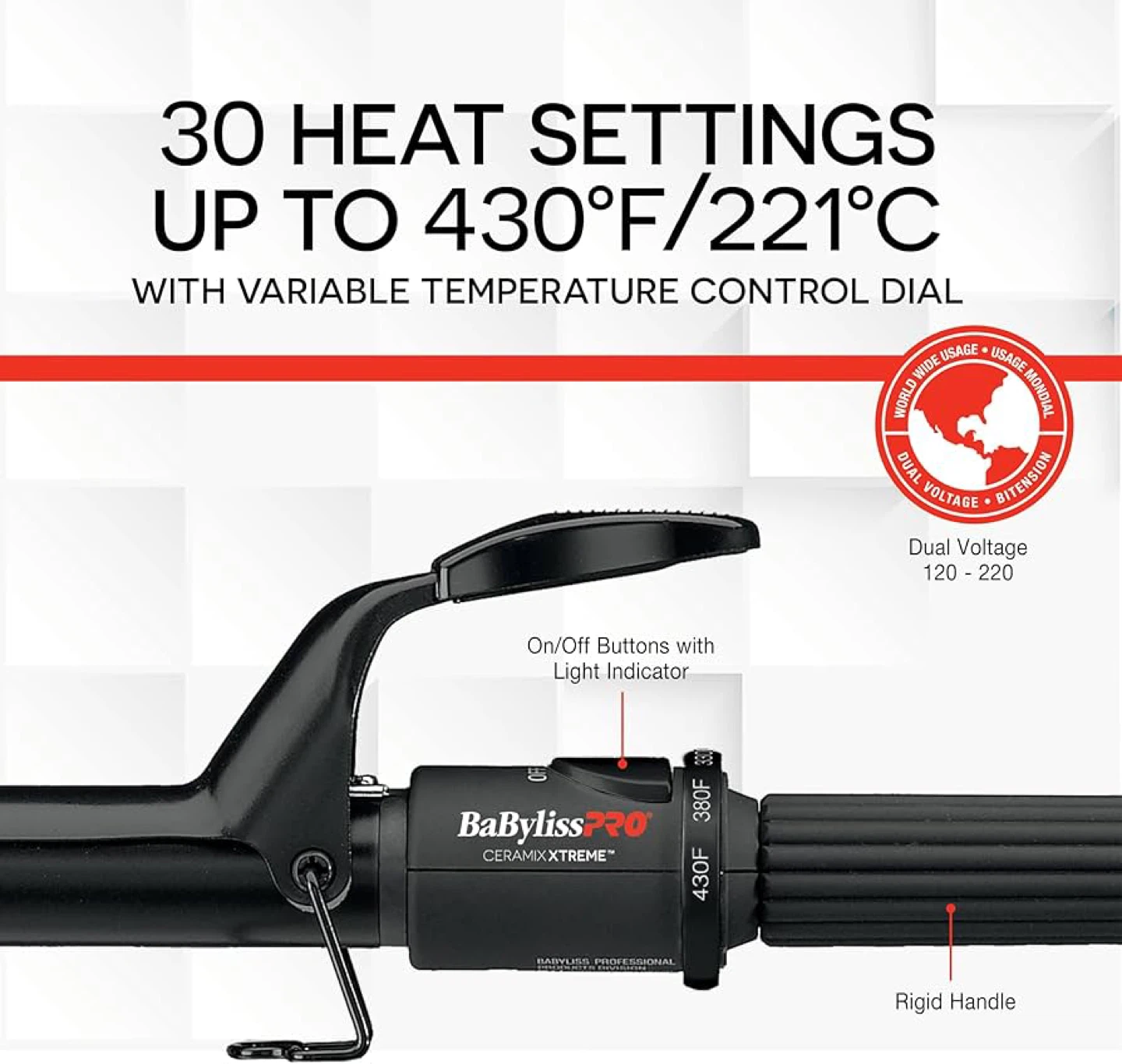 BaBylissPRO Ceramix Xtreme Ceramic Curling Iron - 1/2” - photo 2