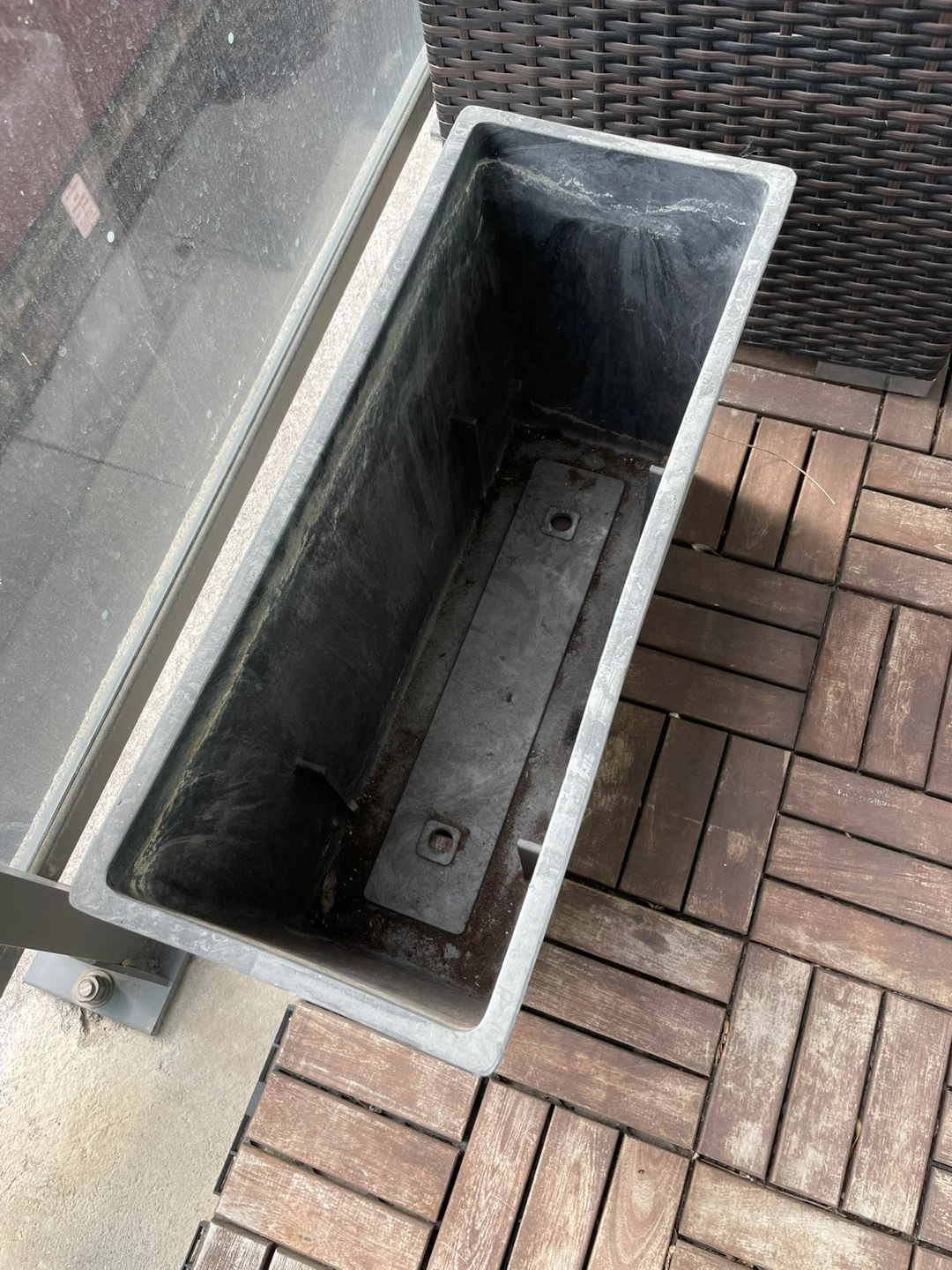 Rectangular Grey Planter Box - photo 2