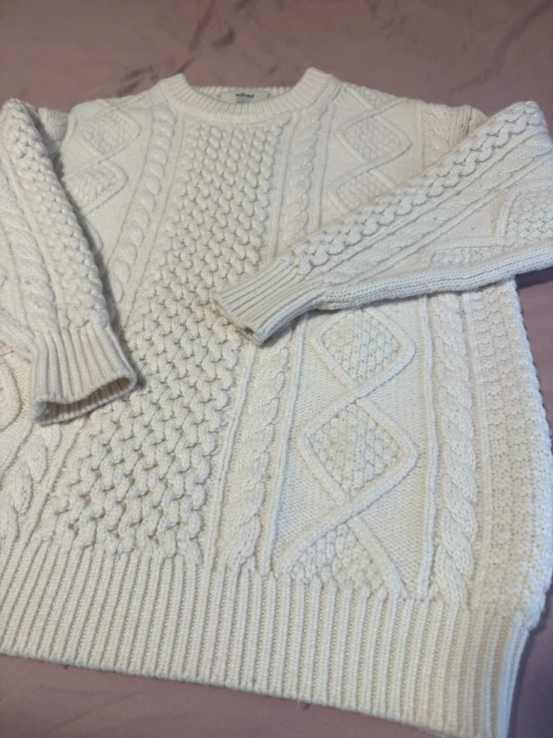 Wilfred Cream Cable Knit Sweater - photo 3