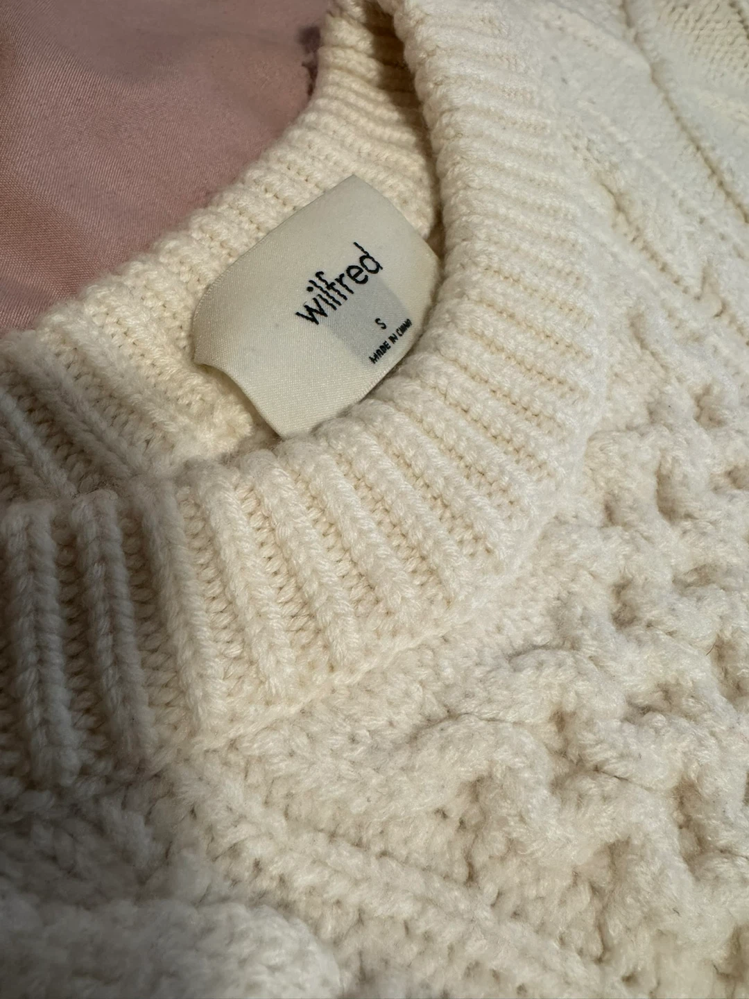 Wilfred Cream Cable Knit Sweater - photo 2