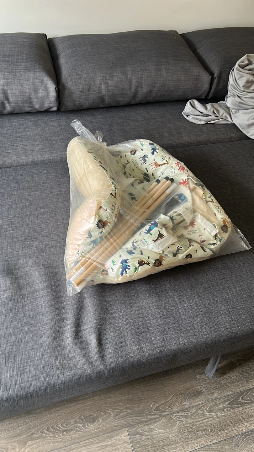 Pet Teepee Tent with Animal Print and Cushion - photo 3