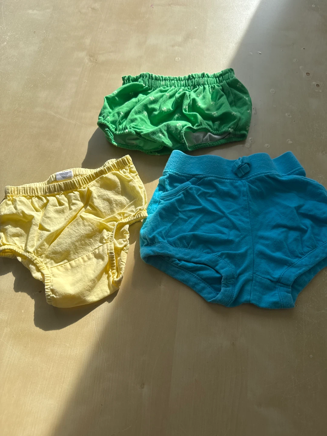 Baby Bloomers - 3 Pack (Yellow, Green, Blue)