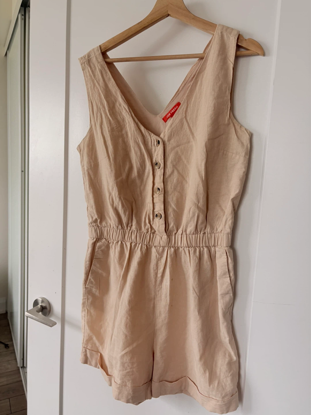 Joe Fresh Sleeveless Romper - Beige
