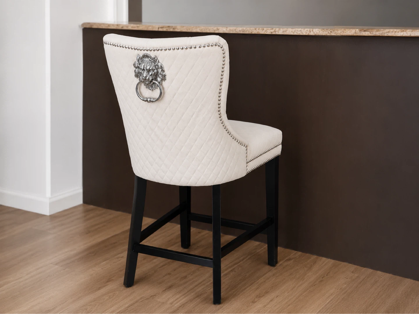 Bar Stools with Lion Head Knocker (Set of 4) - photo 2