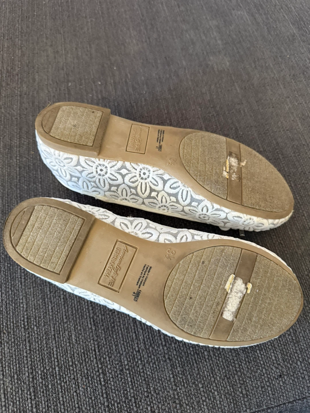 American Eagle White Lace Ballet Flats - photo 5