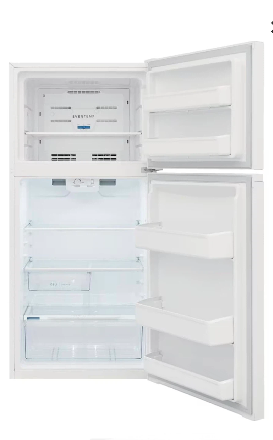 Frigidaire FFHT1425VW White Top Freezer Refrigerator - photo 5