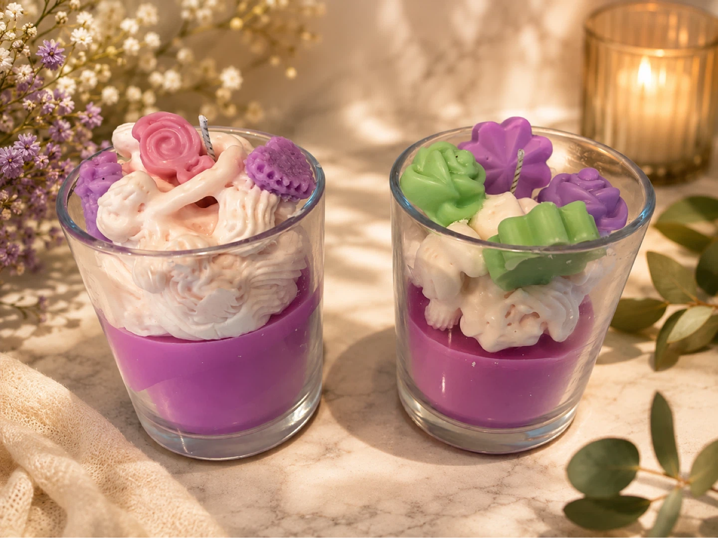 Decorative Dessert Candle Set