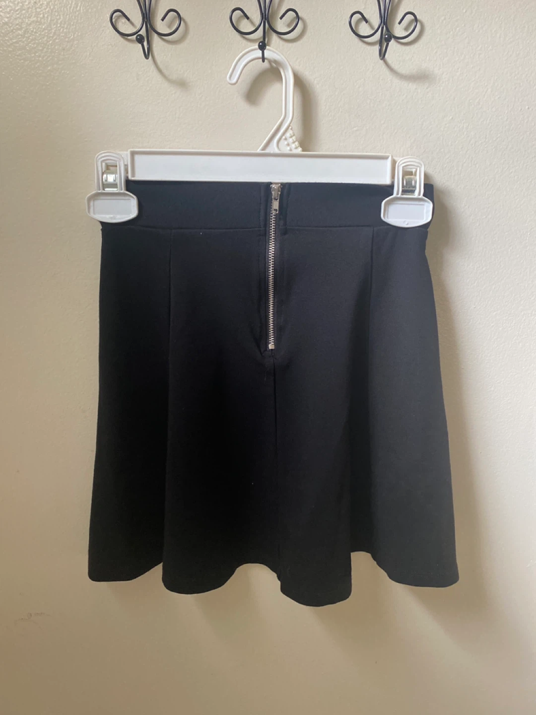 Black Skater Skirt with Zipper - photo 3