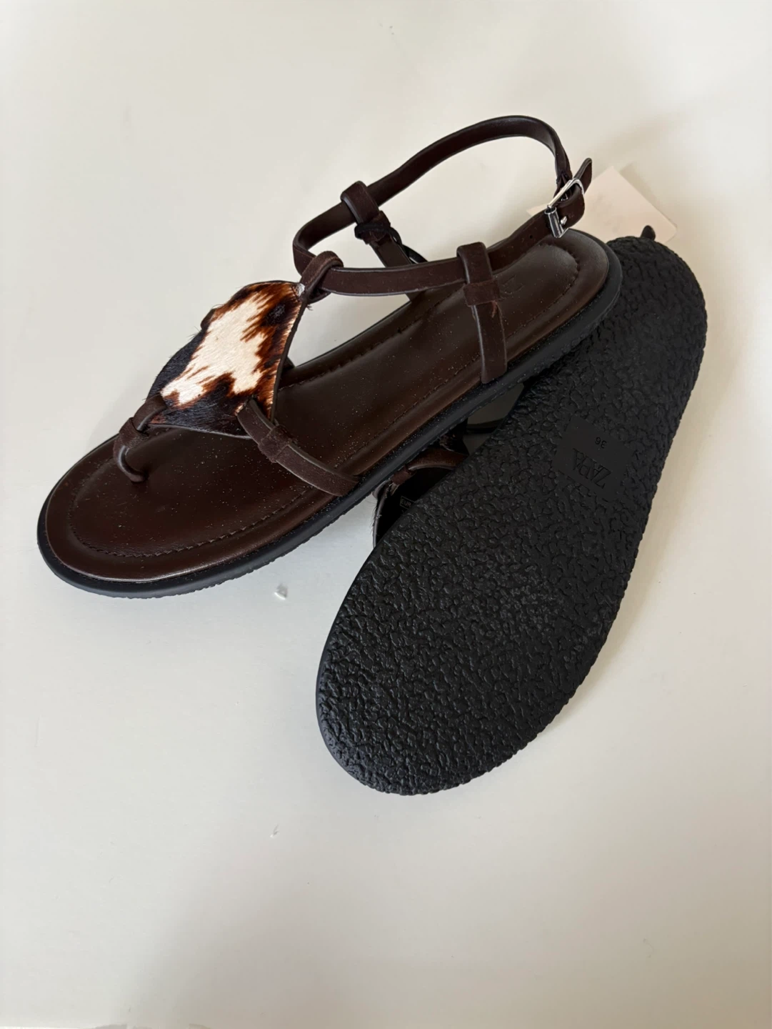 BNWT Zara Women's Animal Print Sandals - photo 3