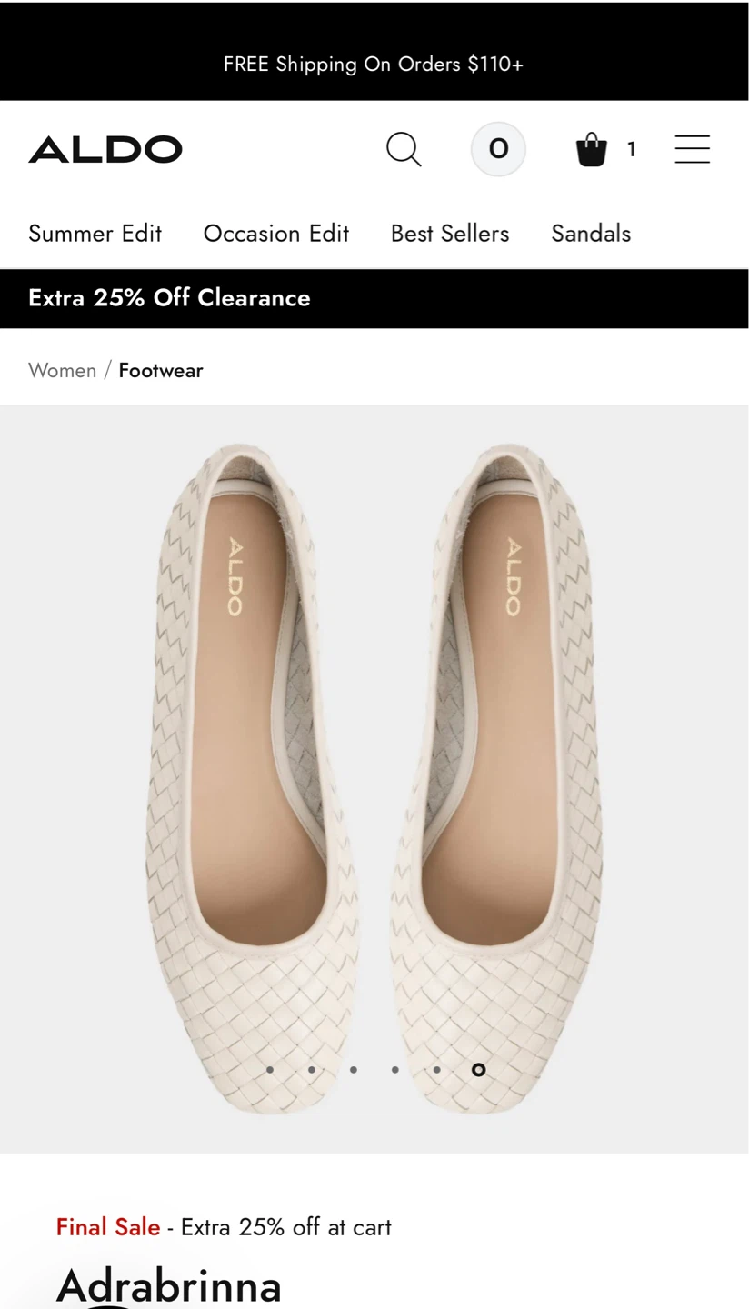 ALDO Adrabrinna Ballerina Flats - White - photo 4