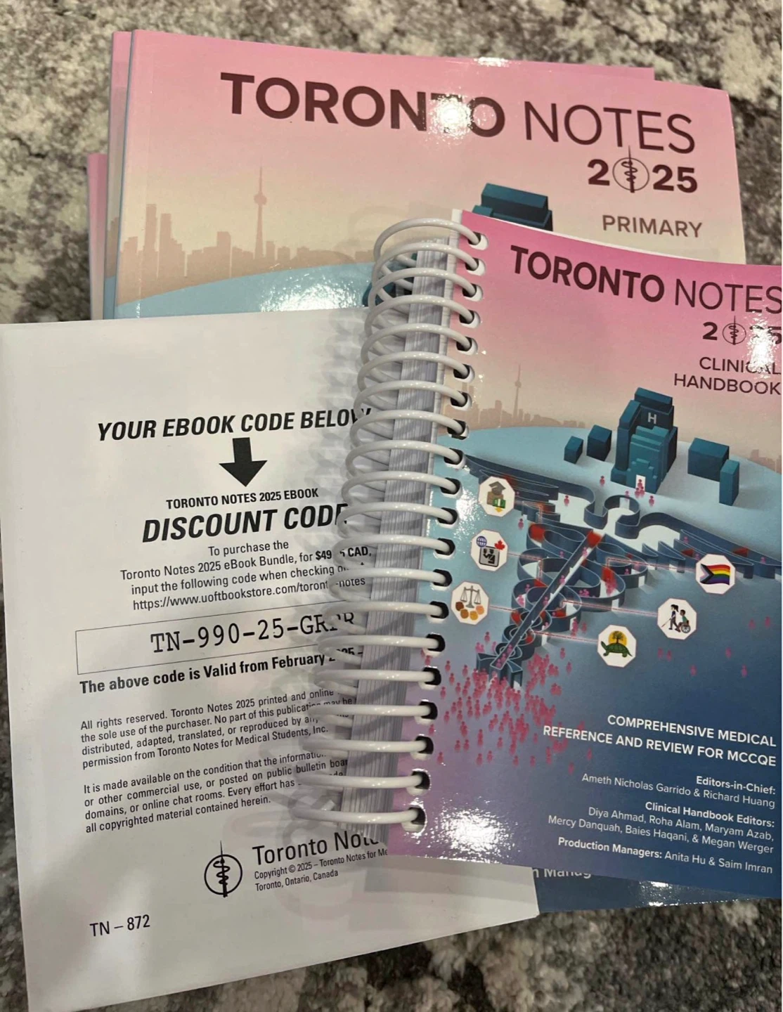 Toronto Notes 2025 Primary and Clinical Handbook Bundle