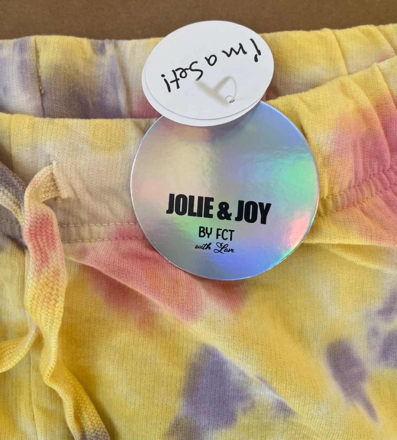 Jolie & Joy Tie Dye Distressed Lounge Shorts Medium - photo 4