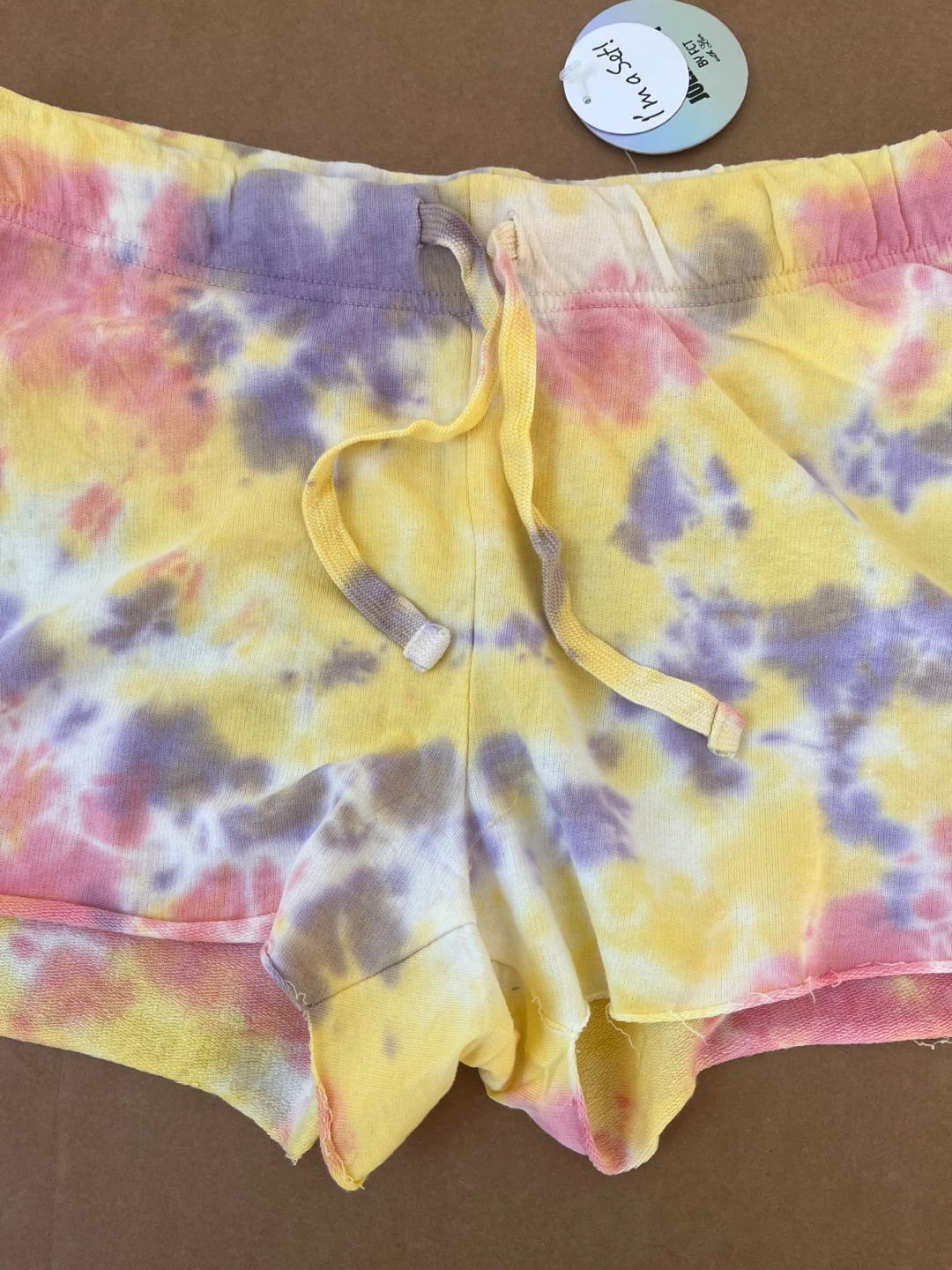 Jolie & Joy Tie Dye Distressed Lounge Shorts Medium - photo 2