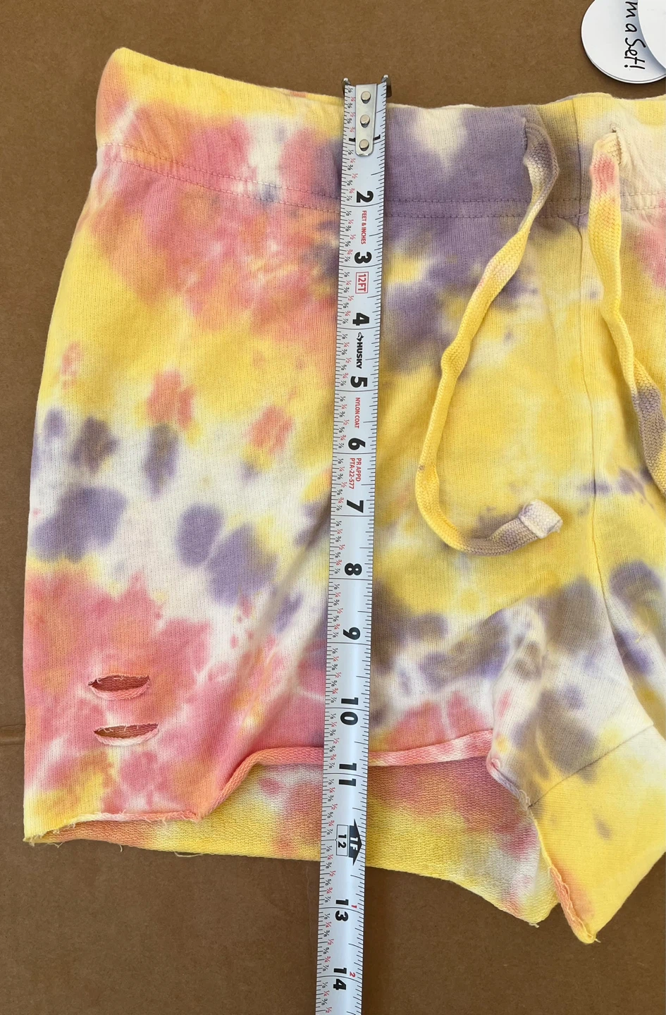 Jolie & Joy Tie Dye Distressed Lounge Shorts Medium - photo 5