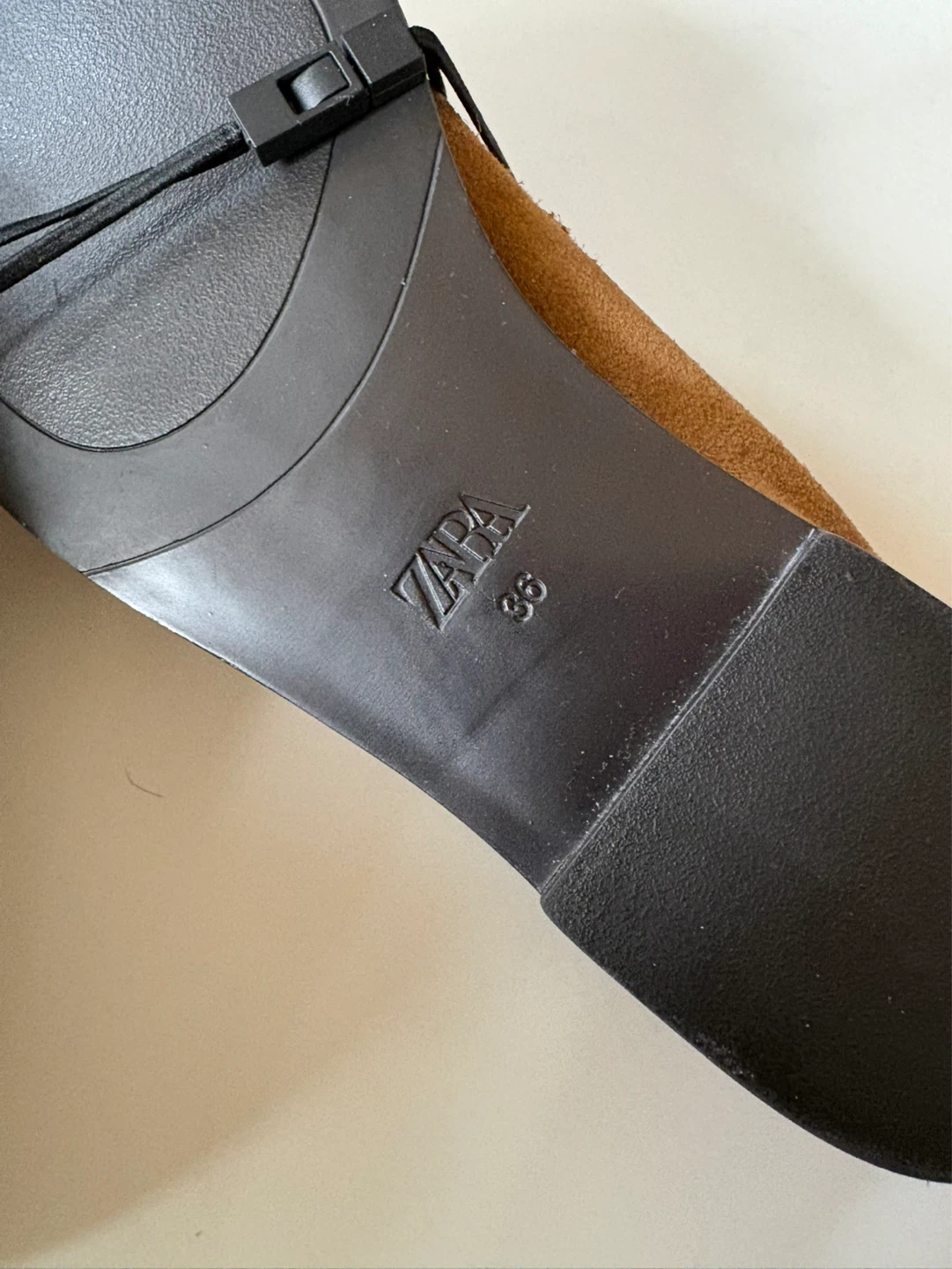 BNWT Zara Women's Split Leather Loafers - photo 3