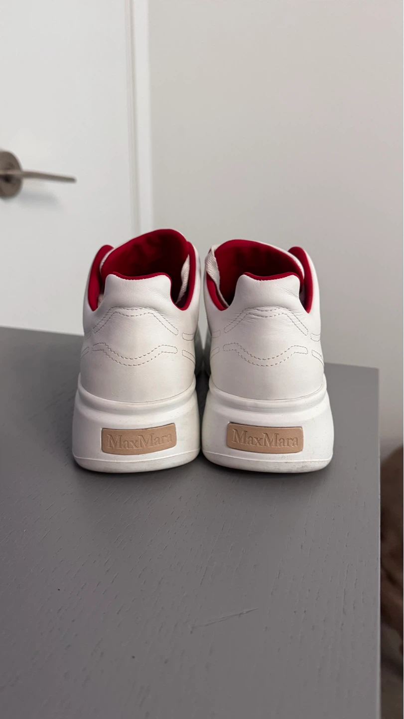 Max Mara White Leather Sneakers 6 - photo 5