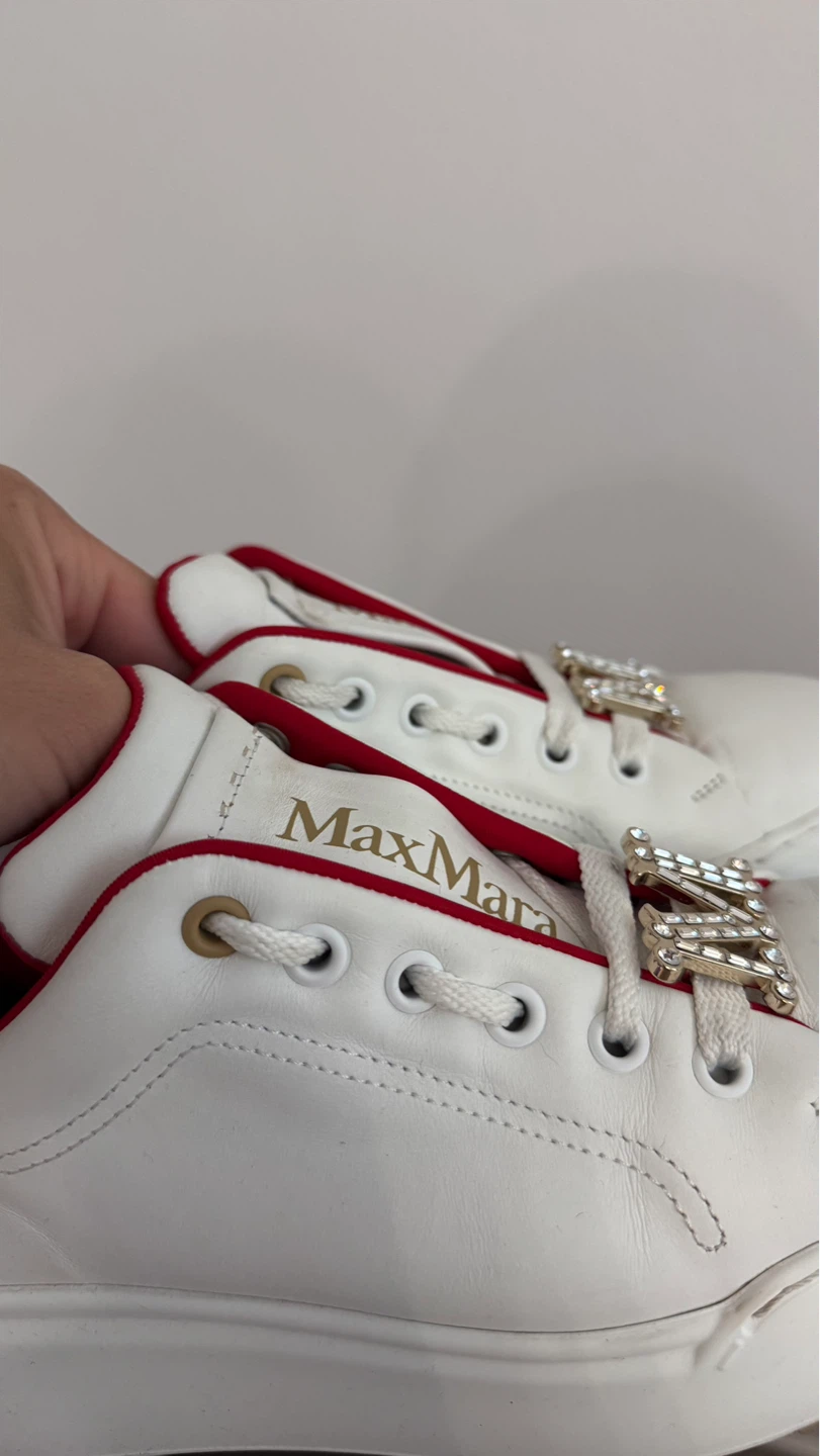 Max Mara White Leather Sneakers 6 - photo 3