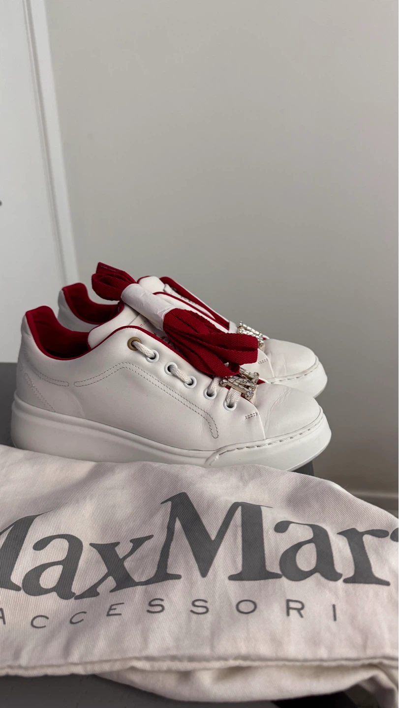Max Mara White Leather Sneakers 6 - photo 4