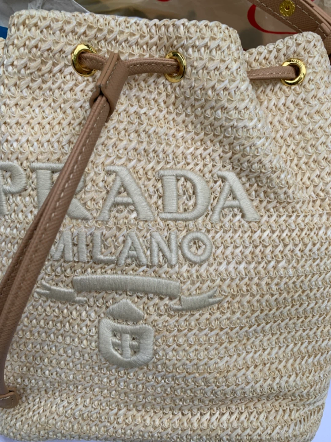 Prada Raffia Bucket Bag in Long Island great neck - photo 2