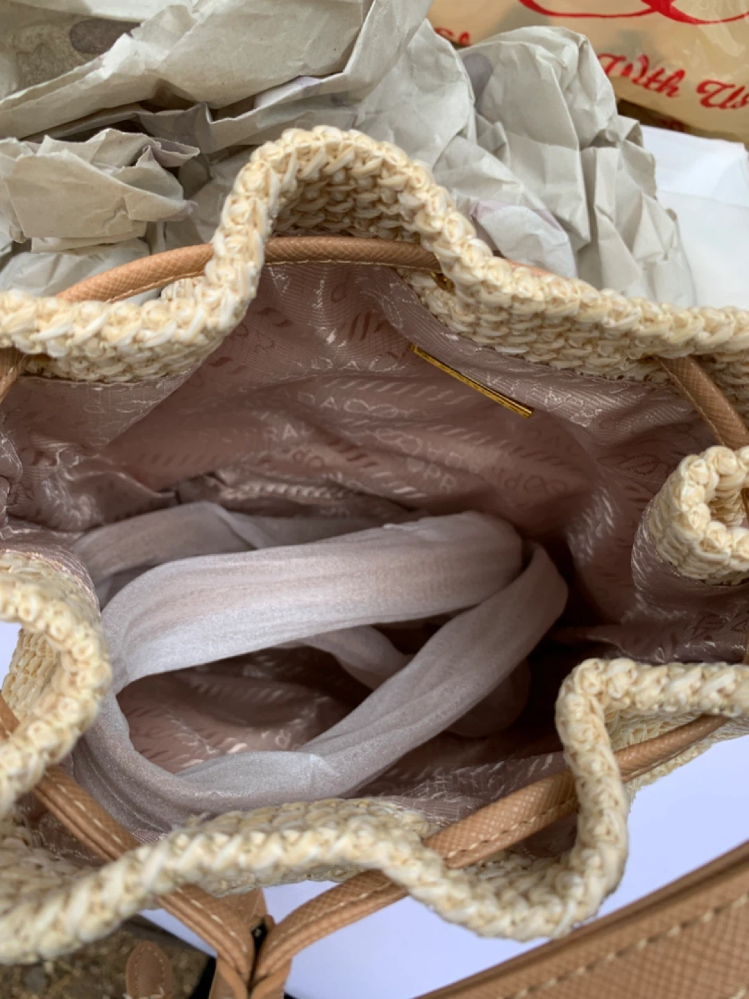 Prada Raffia Bucket Bag in Long Island great neck - photo 4