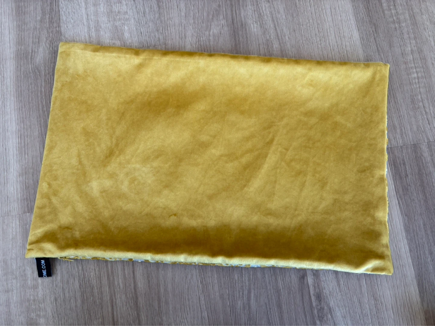 Velvet Cushion Cover with Gold Scroll Pattern - Rodeo Home - photo 2