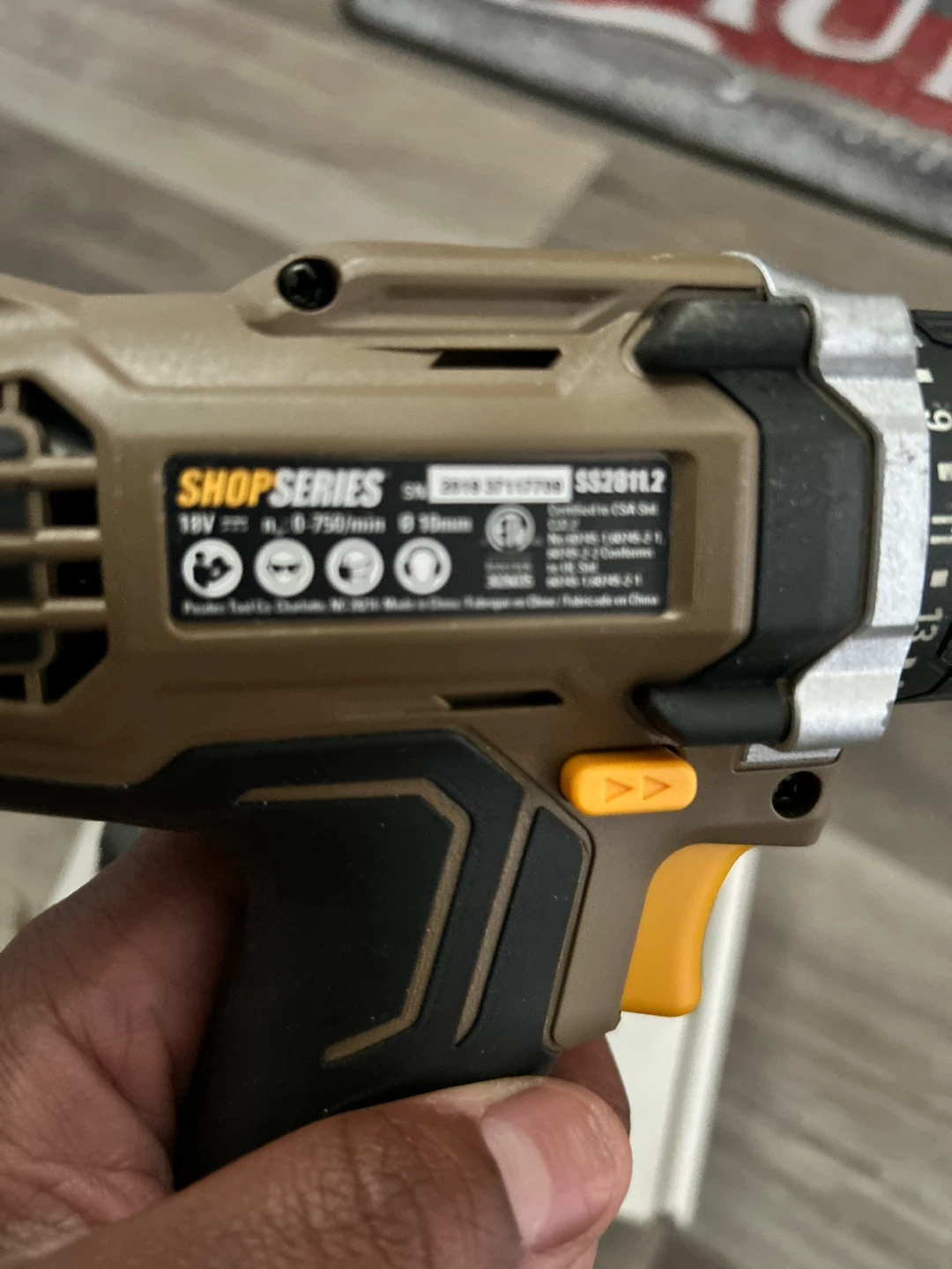 Shop Series 18V Cordless Drill with Lithium Tech Battery - photo 4