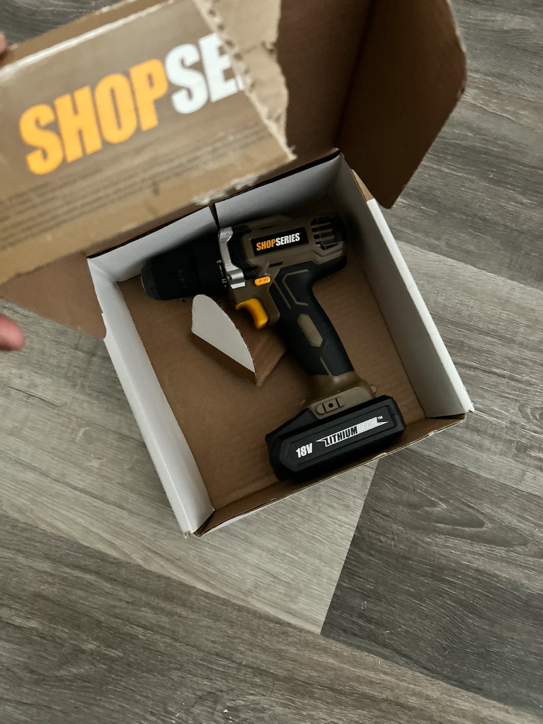 Shop Series 18V Cordless Drill with Lithium Tech Battery - photo 2