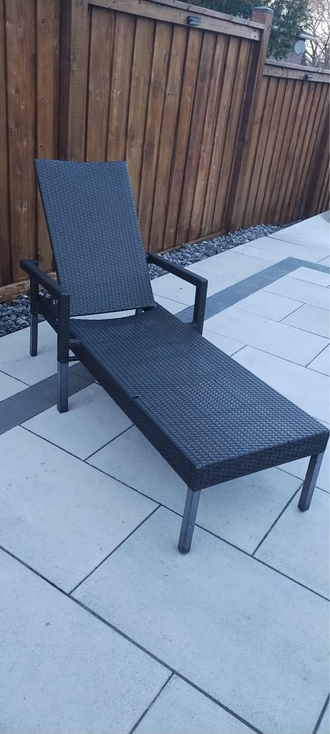 Woven Patio Chaise Lounge Chair