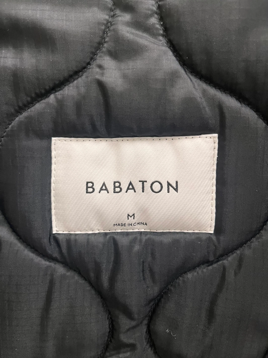 Babaton Black Quilted Jacket - Size M - photo 4