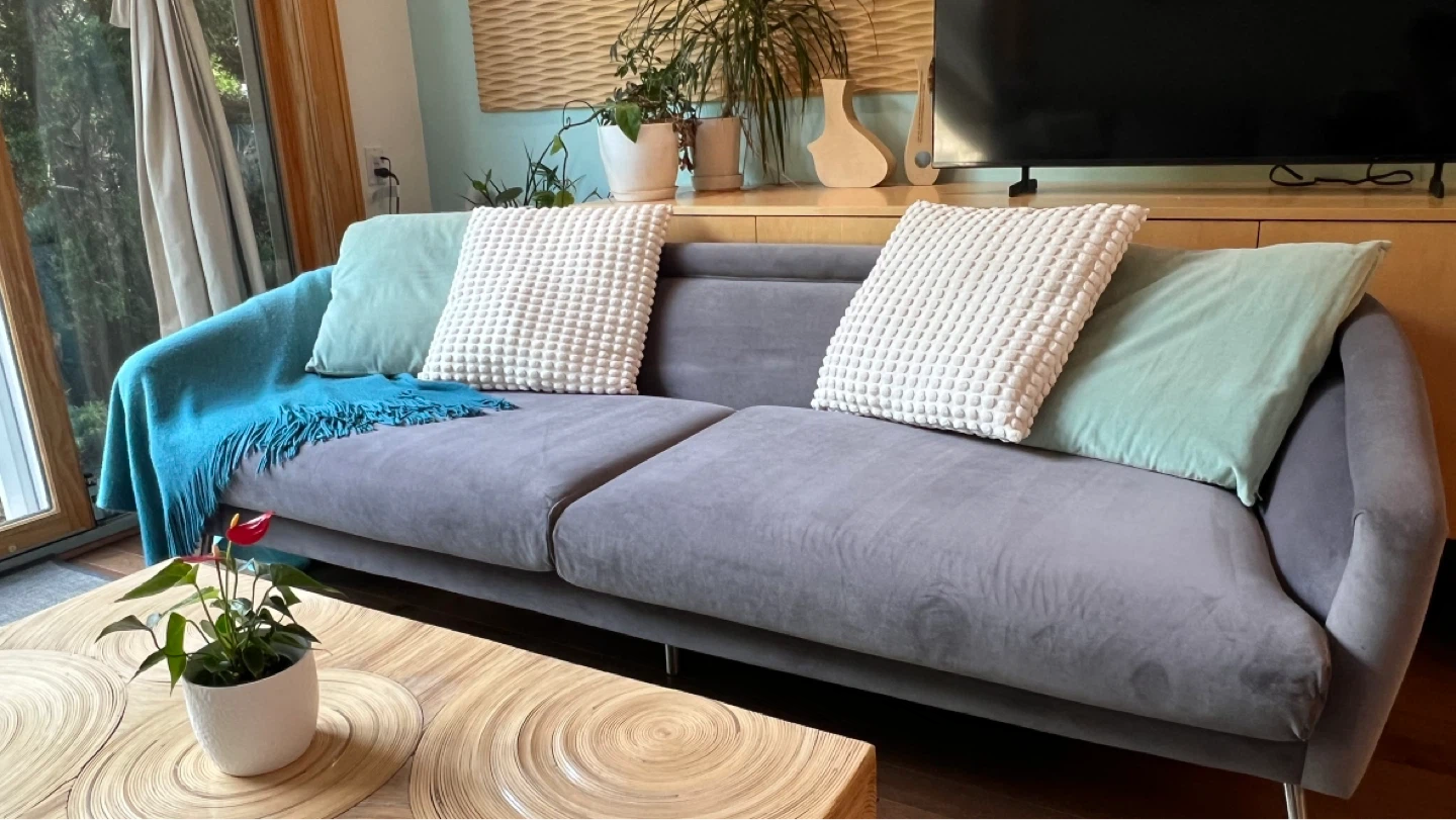 Danish mid-century modern pet safe 3-seater sofa - photo 5