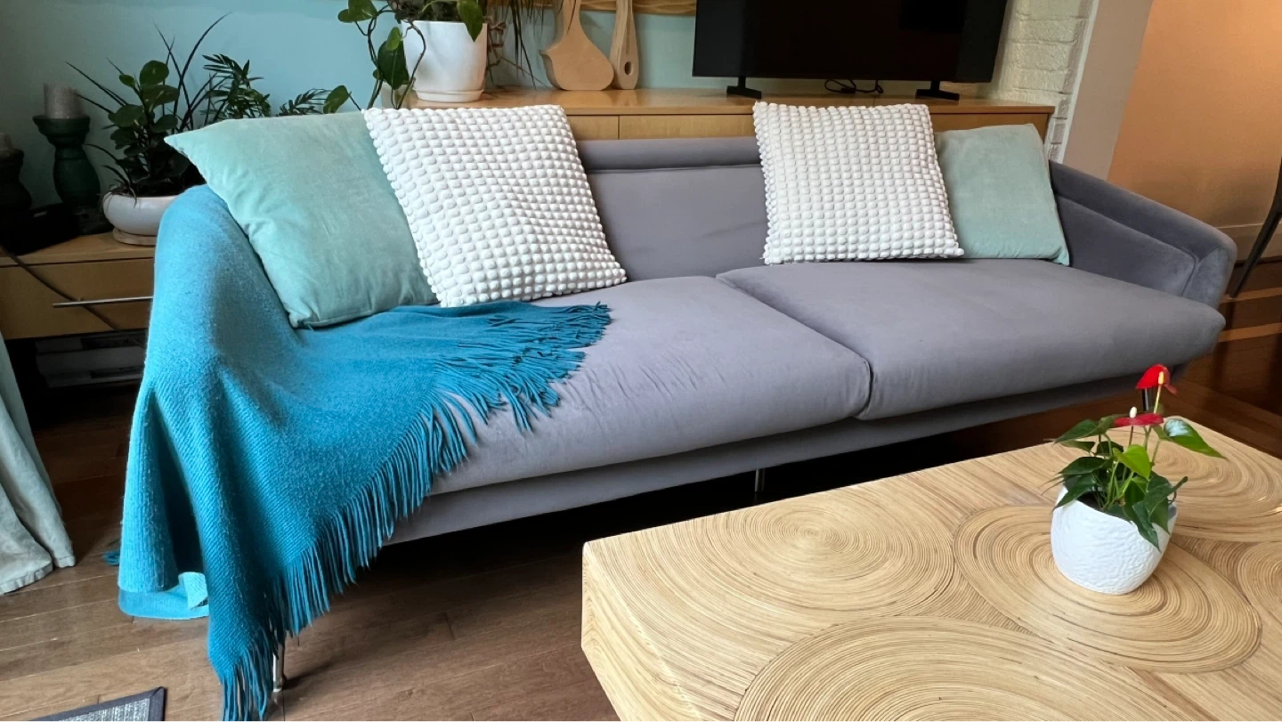 Danish mid-century modern pet safe 3-seater sofa - photo 3