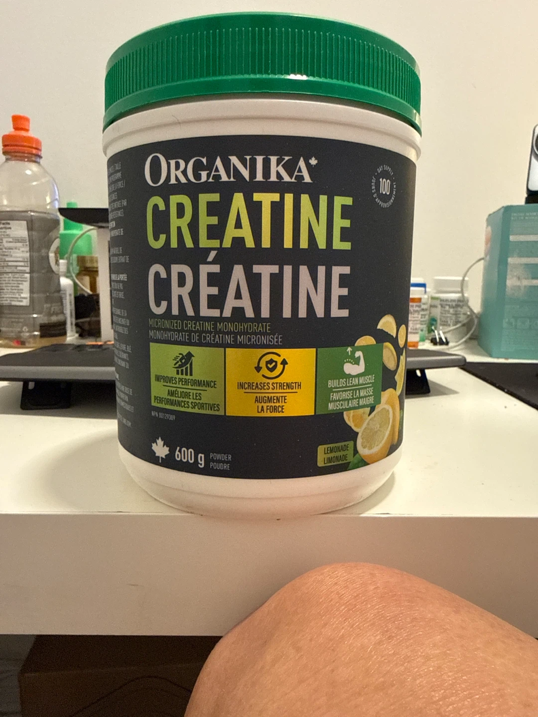 Organika Creatine Monohydrate Powder - Lemonade - 600g
