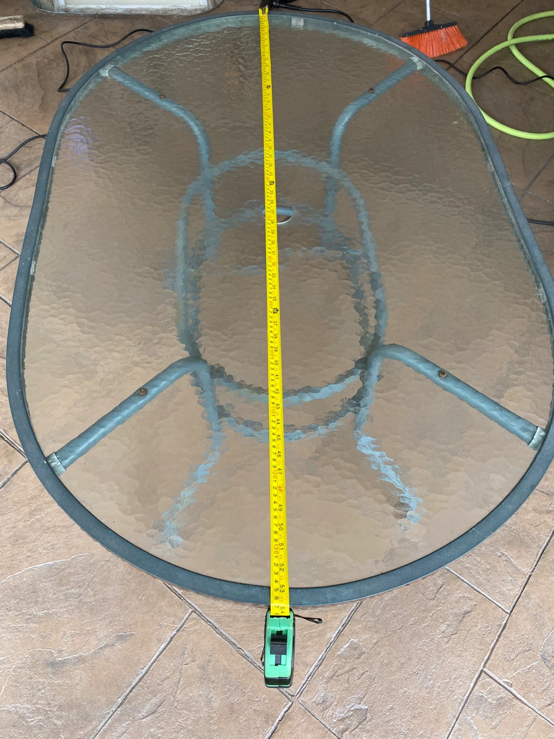 Oval Glass Patio Table - photo 4
