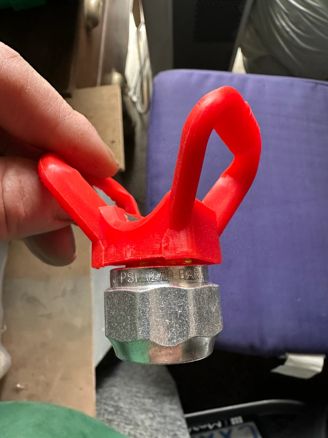 Red Airless Paint Sprayer Tip Guard Holder - photo 2
