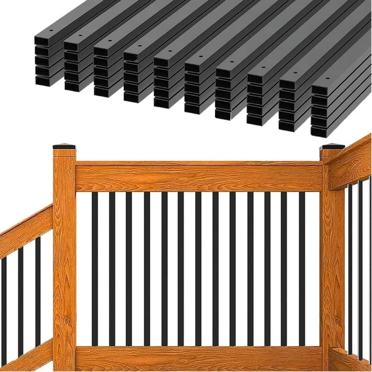 Black Deck Balusters - 32" Length- 49 pieces