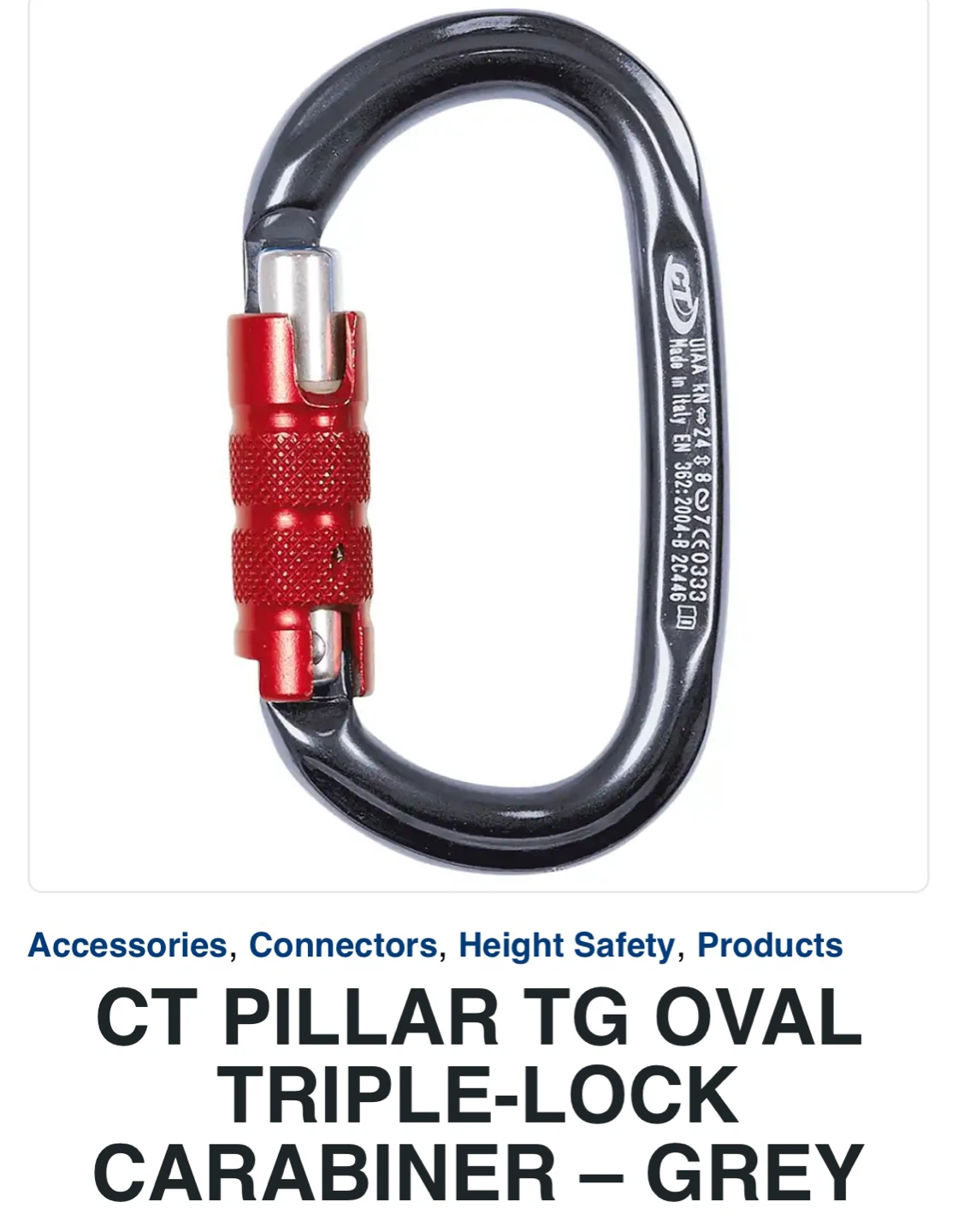 Carabiners - CT Pillar & Yoke with band - photo 4