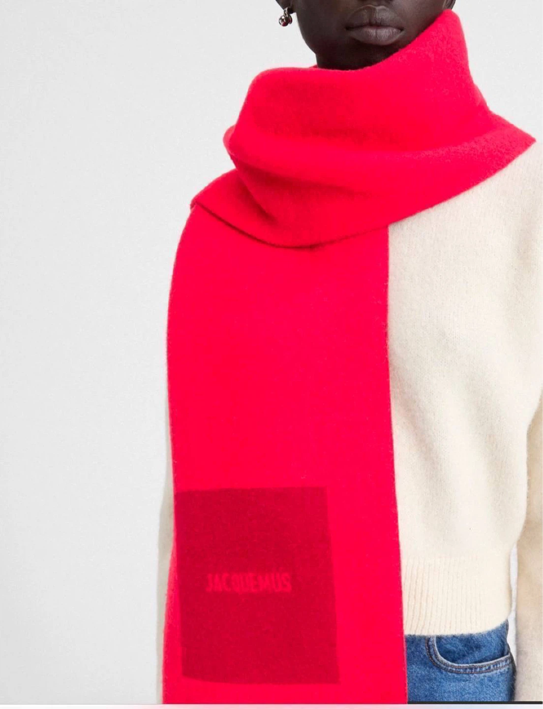Jacquemus Le Rond Carré Scarf - Red - photo 2