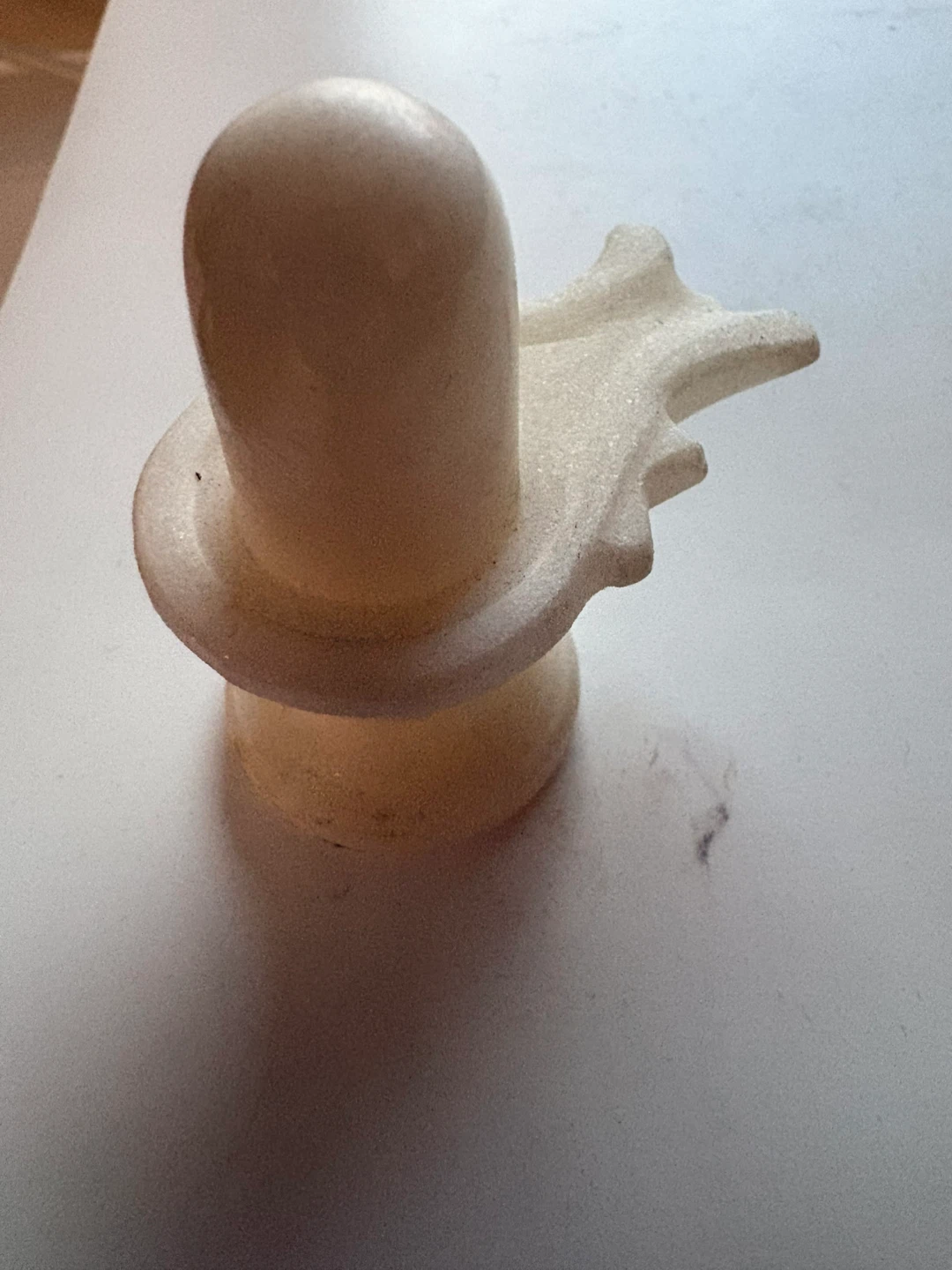 White Stone Shiva Lingam - photo 2