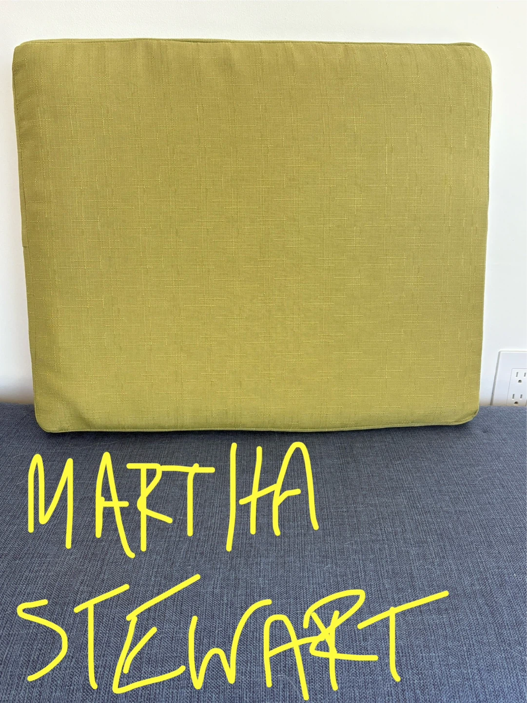 NEW Martha Stewart outdoor chair cushion 24”x19”x5”